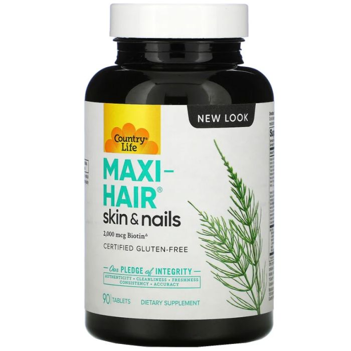 Витамины Country Life Maxi Hair таблетки №90