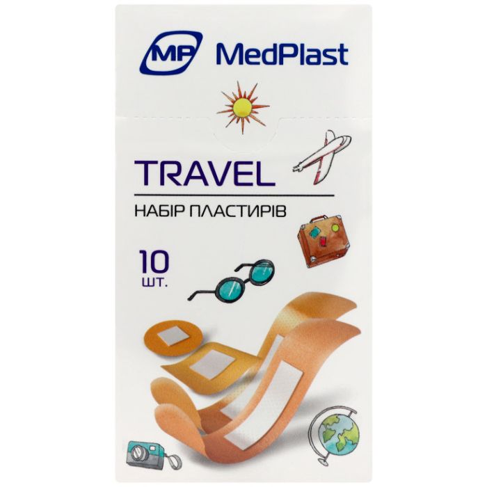 Набор пластырей MedPlast Travel ассорти для путешествий, 10 шт.