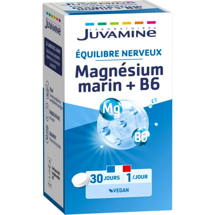 Juvamine (Жувамін) Морський магній + вітамін B6 Нервовий баланс таблетки №30