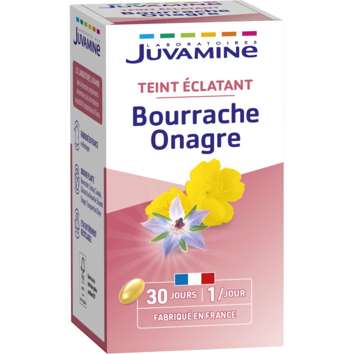 Juvamine (Жувамин) Бораго + вечерняя примула Сияющая кожа капсулы №30