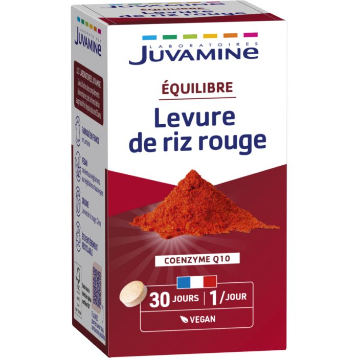 Juvamine (Жувамин) Коэнзим Q10 + дрожжи красного риса Баланс таблетки №30