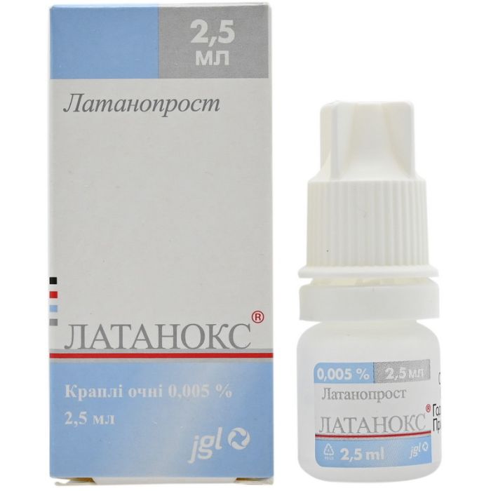 Латанокс очні краплі 0,05 мг/мл 2,5 мл №1