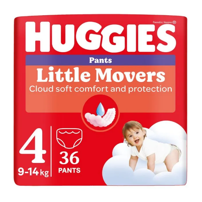 Підгузки-трусики Huggies (Хаггіс) Little Movers р.4 (9-14 кг) №36