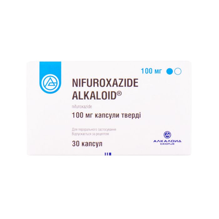 Ніфуроксазид Алкалоїд 100 мг капсули №30