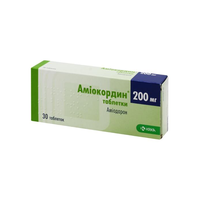 Аміокордин 200 мг таблетки №30