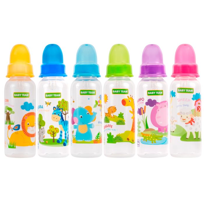 Бутылочка Baby Team для кормления с силиконовой соской 1120 250 мл