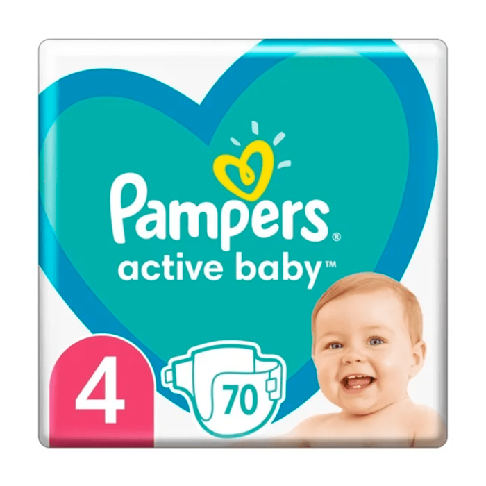 Підгузки Pampers р.4 (9-14 кг) №70