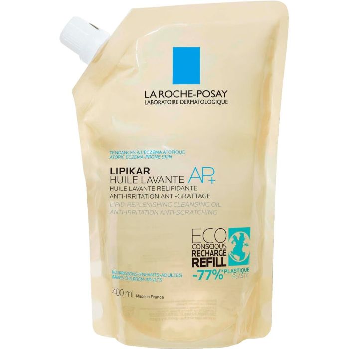 Масло La Roche-Posay (Ля Рош-Позе) Lipikar АП+ липидовосстанавливающее очищающее для младенцев, детей и взрослых, рефил 400мл