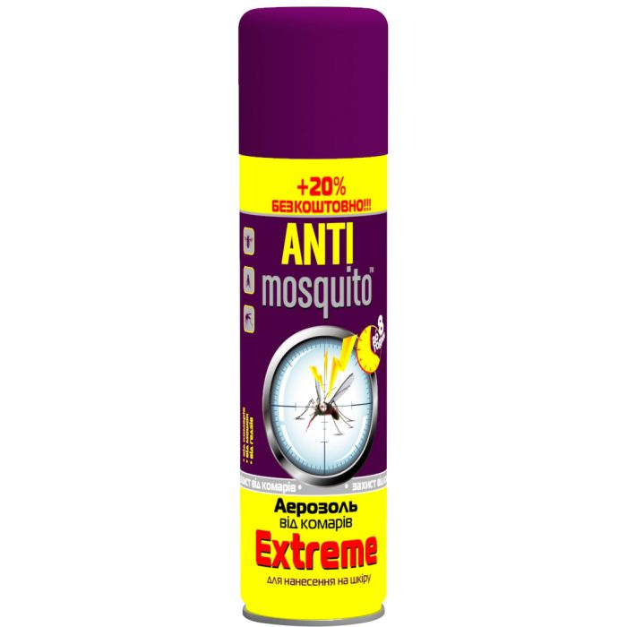 Аерозоль Anti mosquito Extreme від комарів, 120 мл
