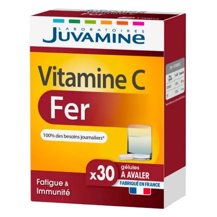 Juvamine (Жувамін) Залізо + Вітамін С капсули №30
