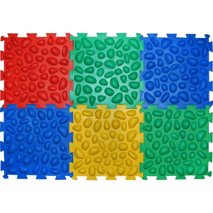 Масажний килимок Ортек Пазли, 6 елементів