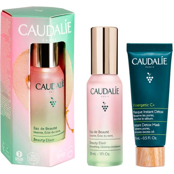 Набір Caudalie (Кодалі) Beauty Elixir Detox (Vinergetic C Еліксир для обличчя 30 мл + Детокс маска 15 мл)