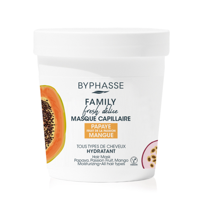 Маска Byphasse (Бифас) Family Fresh Delice для всех типов волос с папаей, маракуей и манго 250 мл