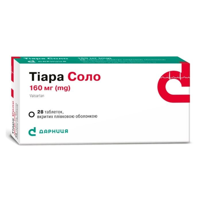 Тіара Соло 160 мг таблетки №28
