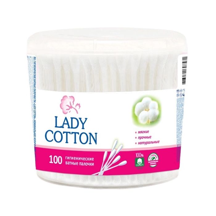 Ватн.палочки Lady Cotton бан №100 (ФарТоп)