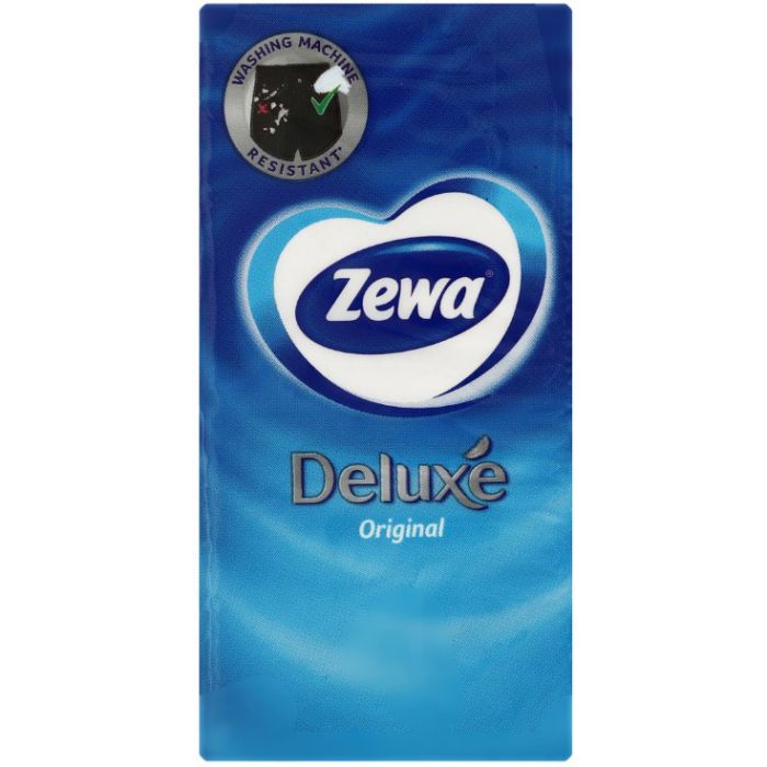 Хустки паперові носові Zewa Deluxe, 3 шари, 1 уп.