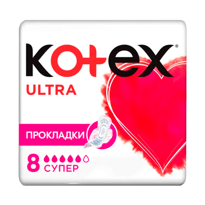 Прокладки Kotex Ultra Dry Soft Super 8 шт