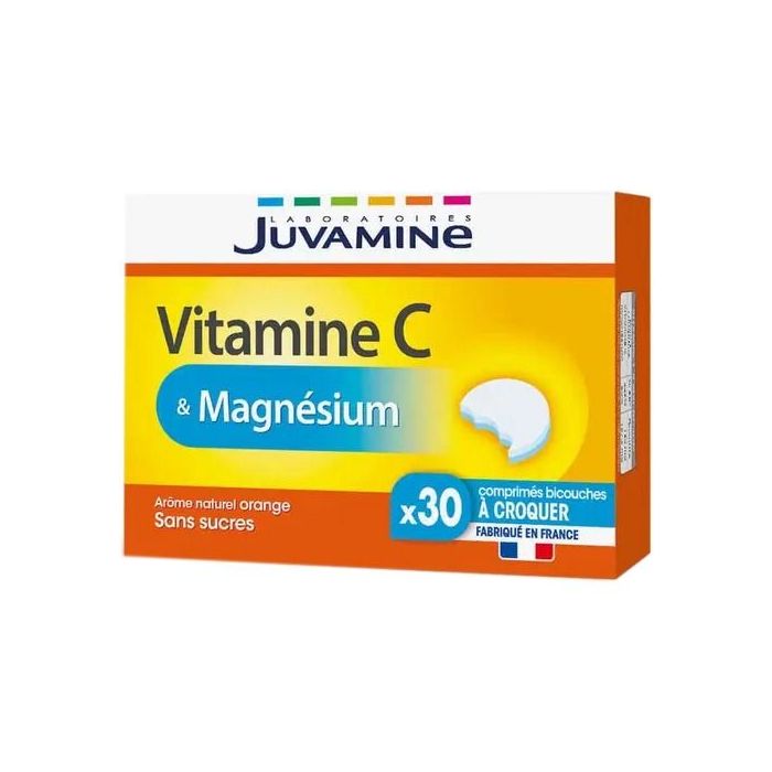 Juvamine (Жувамин) Витамин С+ Магний жевательные таблетки №30