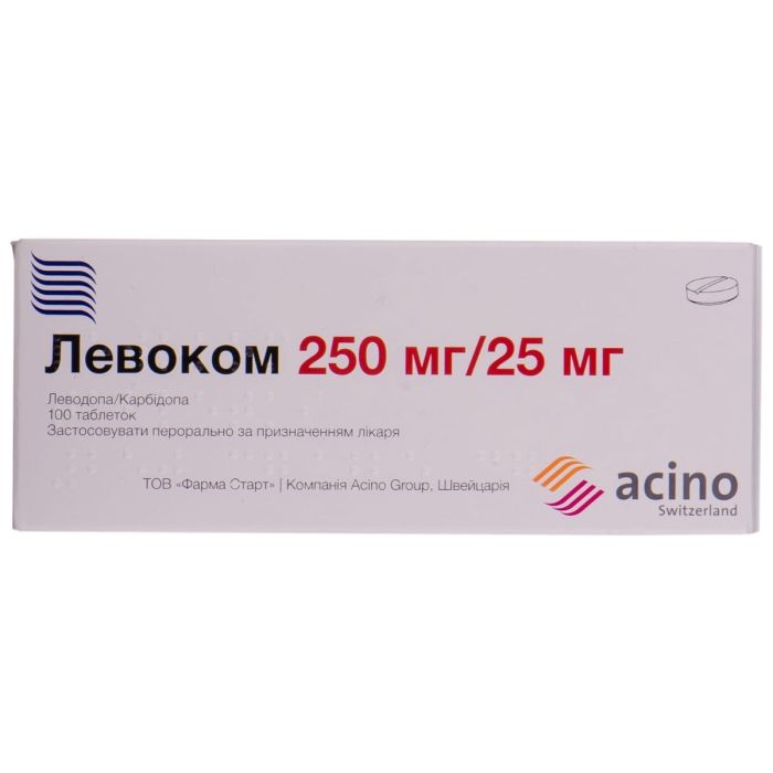 Левоком 250 мг таблетки №100