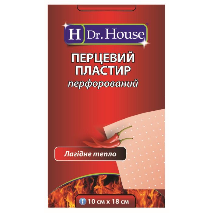 Пластырь перцовый перфорированный 10 x 18 см №1