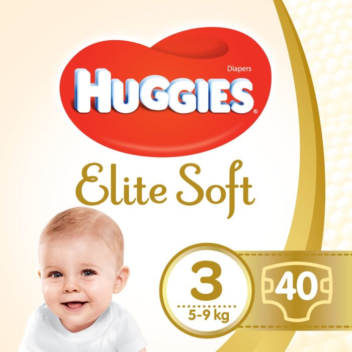 Підгузки Huggies Elite Soft р.3 5-9 кг №40
