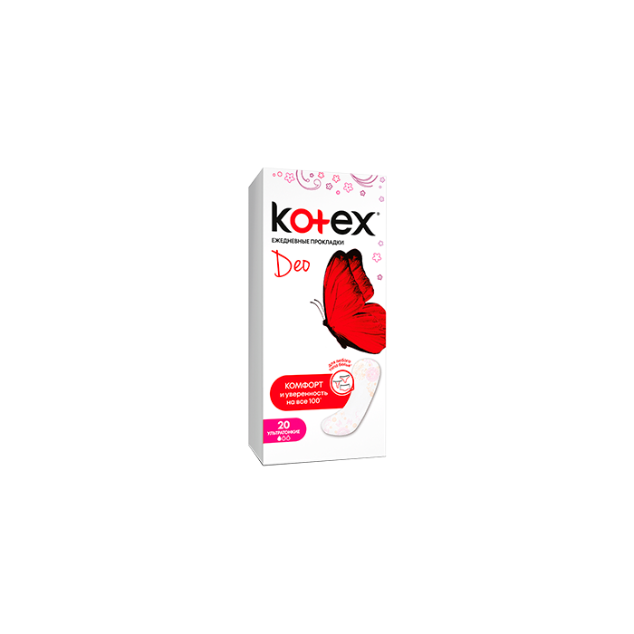 Прокладки Kotex Lux Super Slim DEO щоденні №20