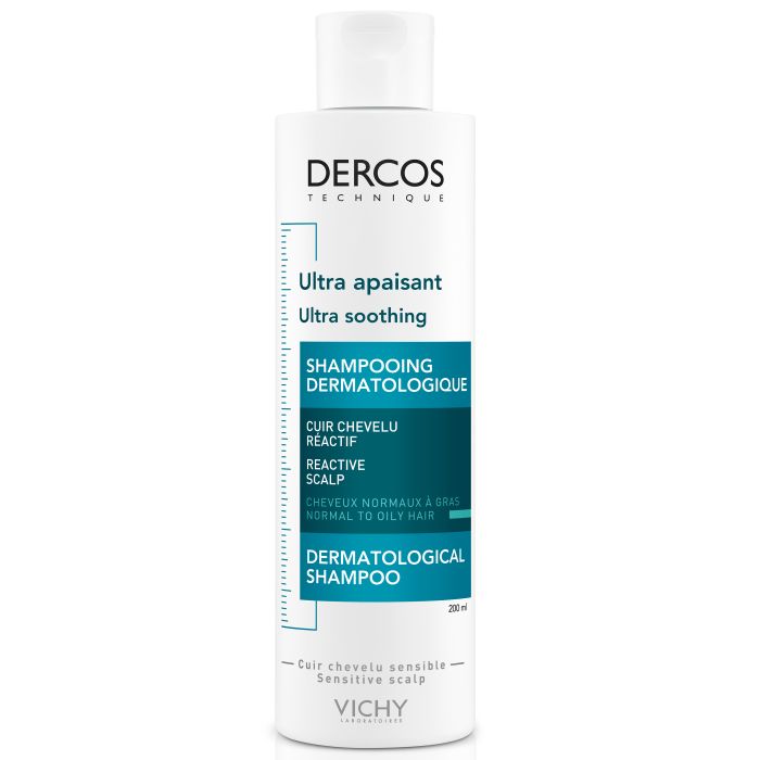 Шампунь Vichy Dercos заспокійливий для чутливої шкіри голови для нормального та жирного волосся 200 мл