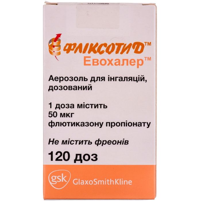 Фліксотид Евохалер 50 мкг аерозоль 120 доз
