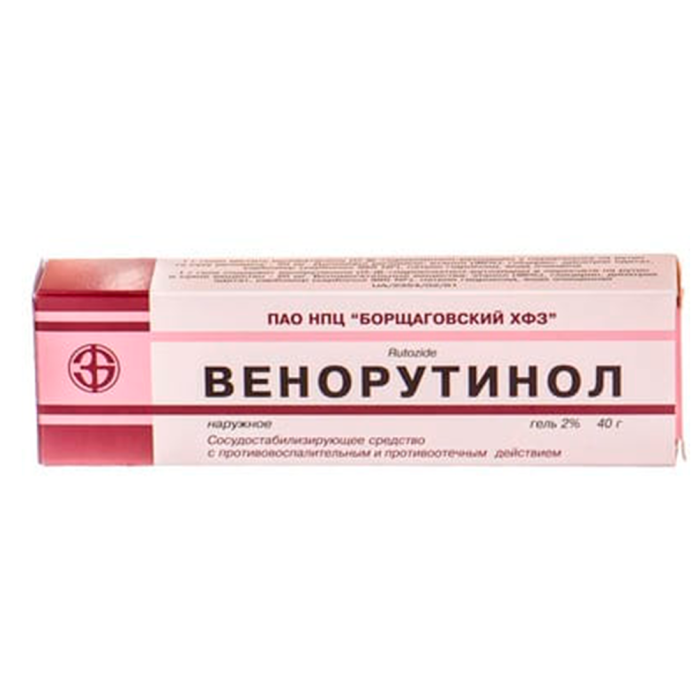 Венорутинол 2% гель туба 40 г