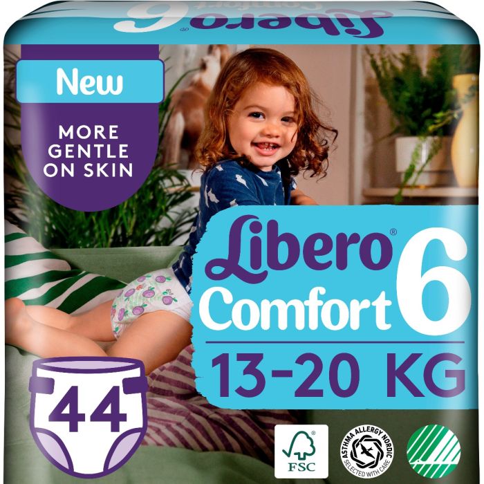 Підгузки Libero Comfort р. 6 (13-20 кг), 44 шт.