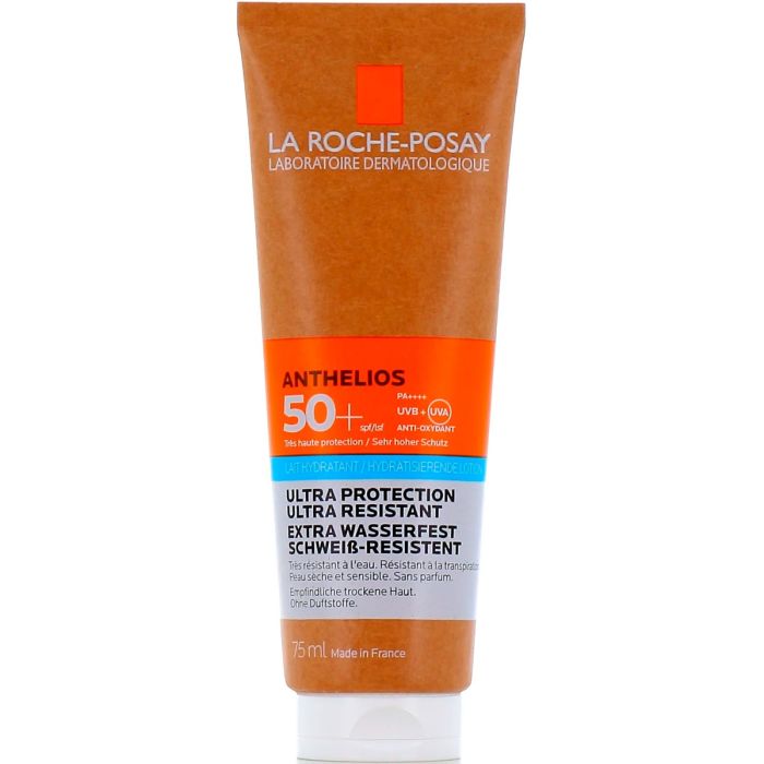 Молочко La Roche Posay Anthelios сонцезахисне зволожуюче водостійке для шкіри обличчя та тіла SPF50+, 75 мл