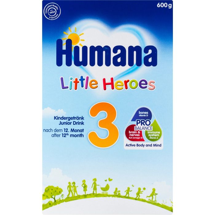 Молочна суха суміш Humana Little Heroes 3, від 12 місяців, 600 г