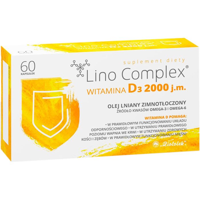 Вітамін D3 2000 МО Lino Complex капсули №60