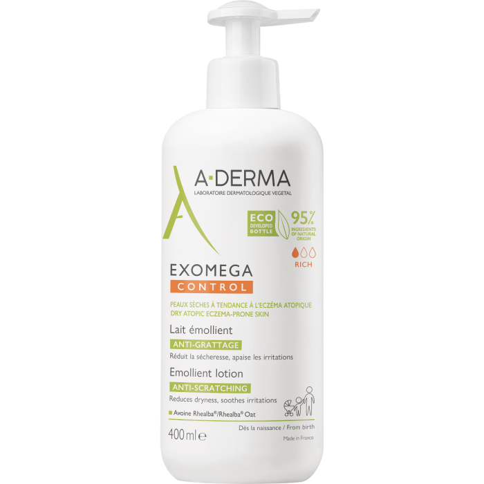 Молочко-эмолент A-Derma (А-Дерма) Exomega Control 400 мл