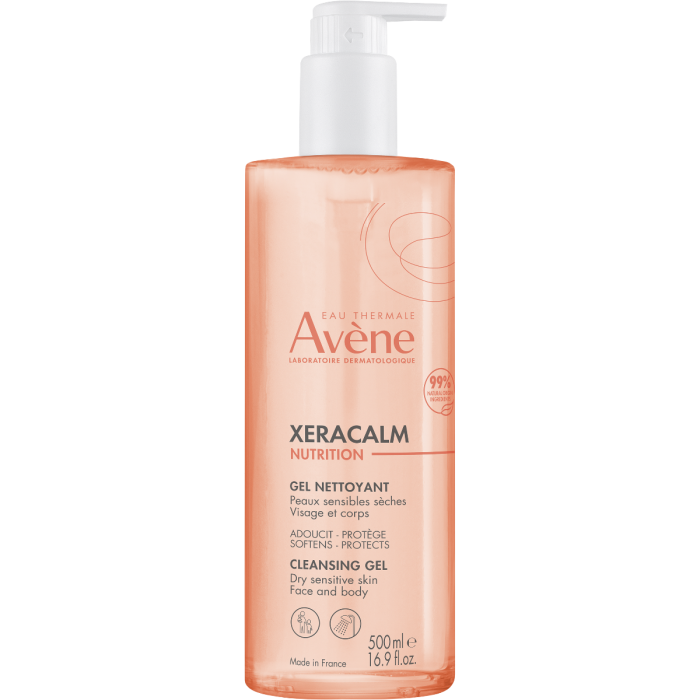 Гель Avene (Авене) XeraCalm Nutrition очищуючий для сухої чутливої шкіри обличчя та тіла 500 мл