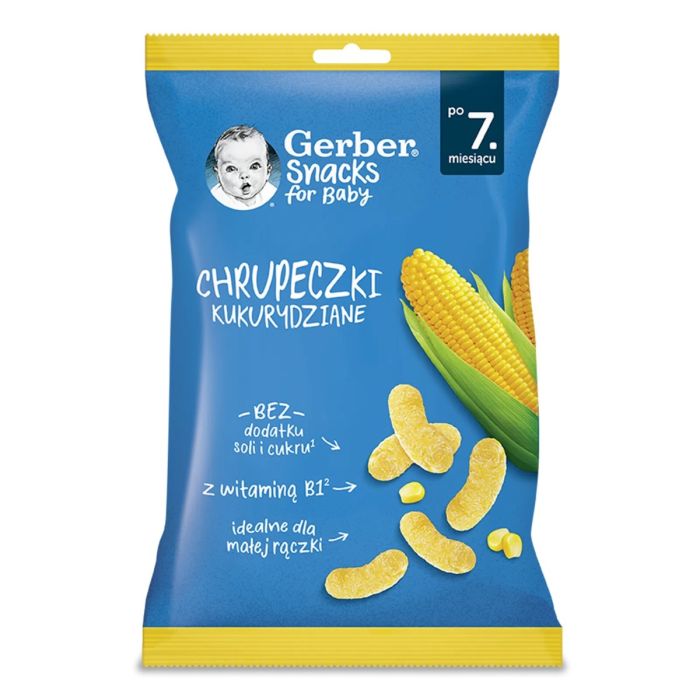 Снеки Gerber кукурудзяні з 7 місяців 28 г