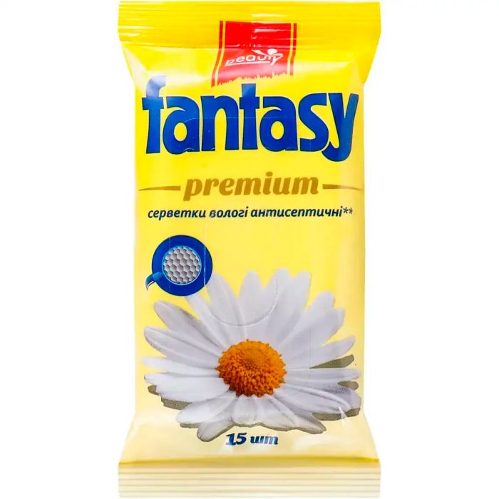 Салфетки влажные Fantasy Premium антисептические 15 шт.