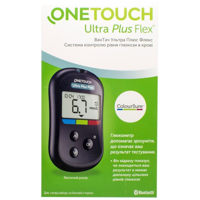 Глюкометр OneTouch Ultra Plus Flex - фото №1 Глюкометр OneTouch Ultra Plus Flex