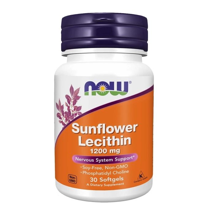Now (Нау) Foods Sunflower Lecithin (Лецитин соняшниковий) 1200 мг капсули №30