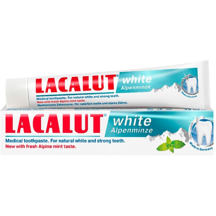 Зубна паста Lacalut White Альпійська м'ята 75 г