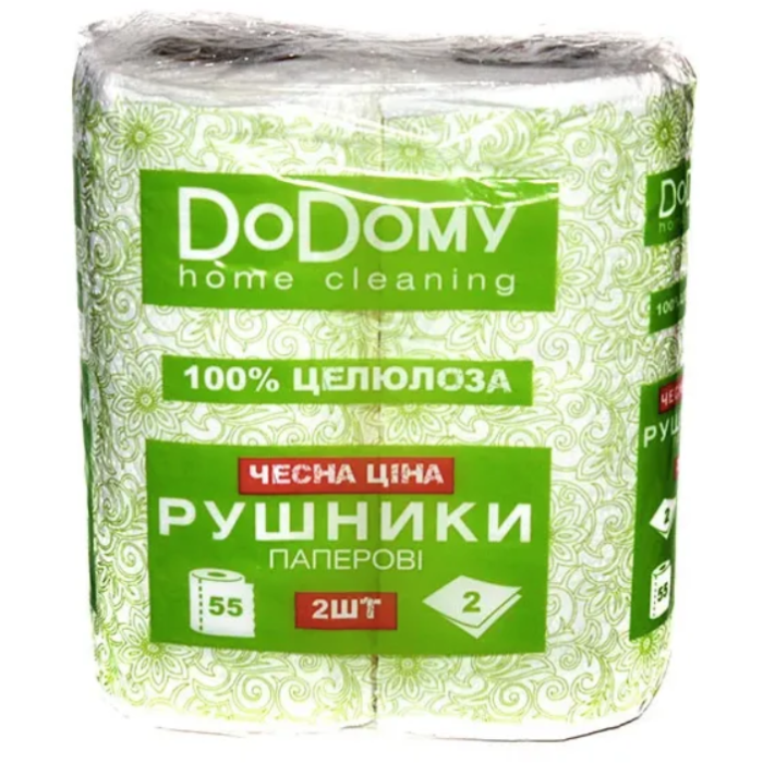 Рушники паперові DoDomy home cleaning №2