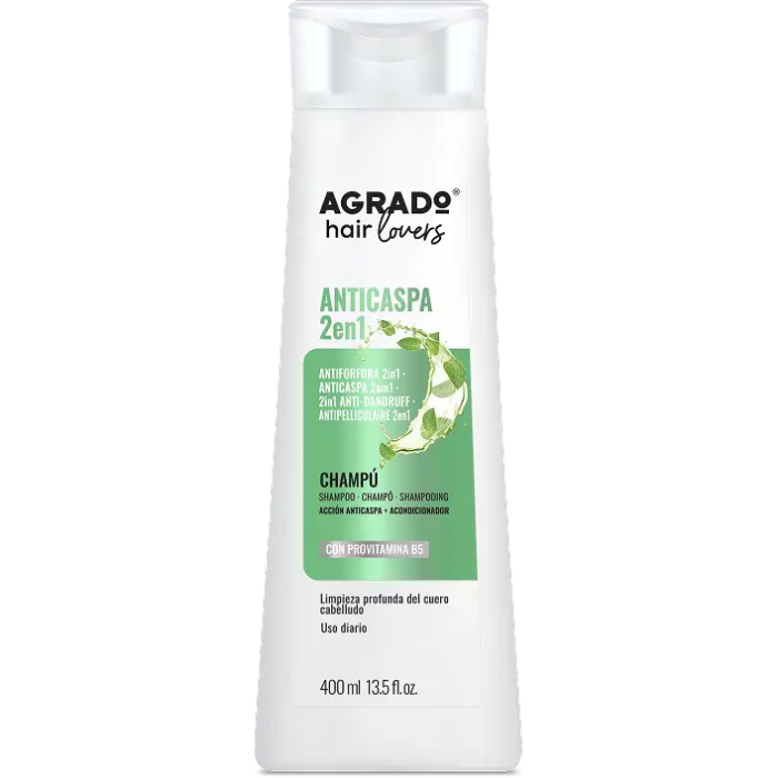 Шампунь Agrado (Аградо) Prof для волосся проти лупи 2в1 400 мл