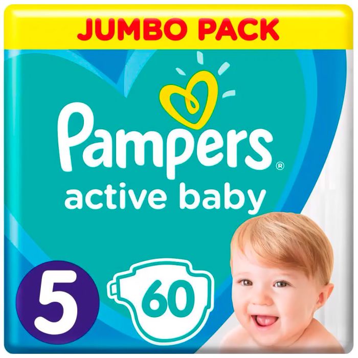 Подгузники Pampers Active Baby Junior р. 5 (11-16 кг), 60 шт.