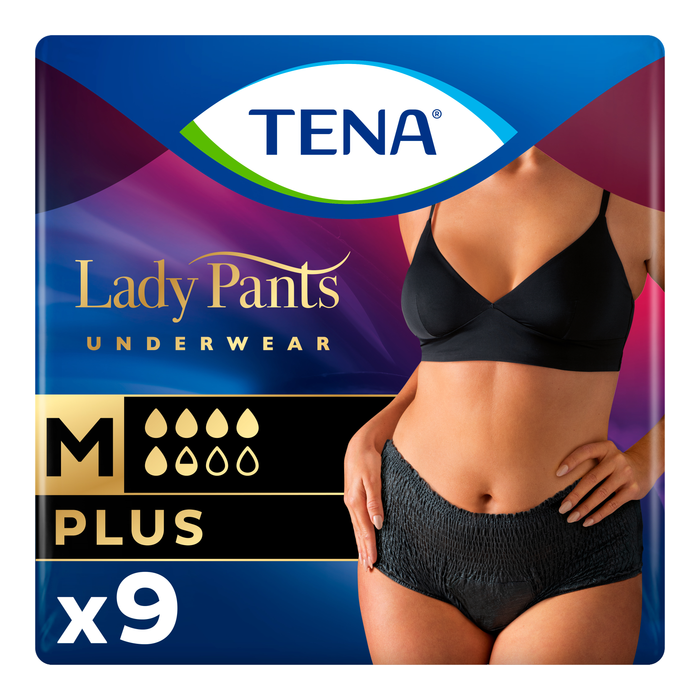 Труси урологічні Tena Lady Pants Plus Black розмір М №9