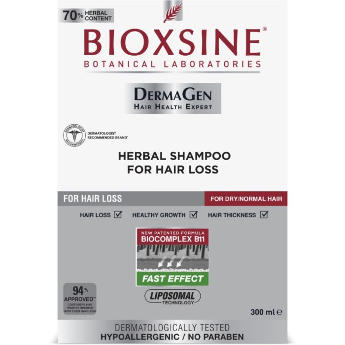 Шампунь Bioxsine Derma Gen проти випадіння для нормального/cухого волосся, 300 мл