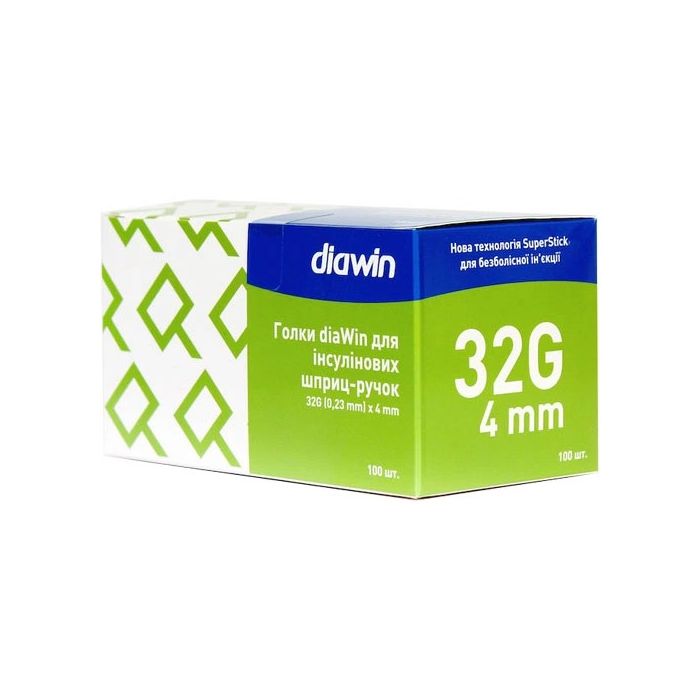 Голка для шприц-ручки Diawin G32 (0,23 x 4 мм) №100