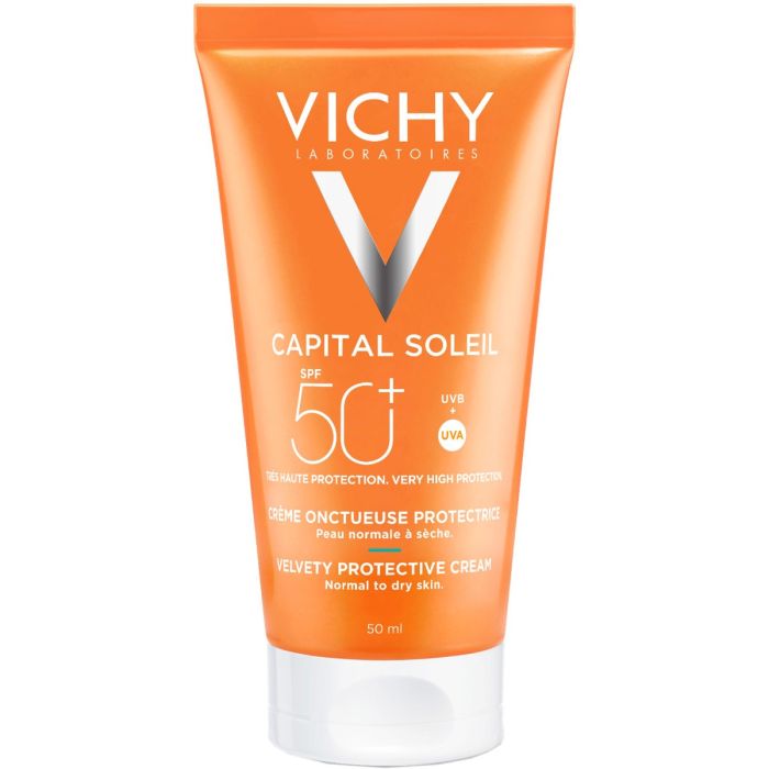 Крем Vichy Ideal Soleil сонцезахисний потрійної дії для нормальної та сухої шкіри SPF50 + 50 мл