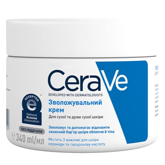 Крем CeraVe (Сераве) увлажняющий для сухой кожи лица и тела 340 г