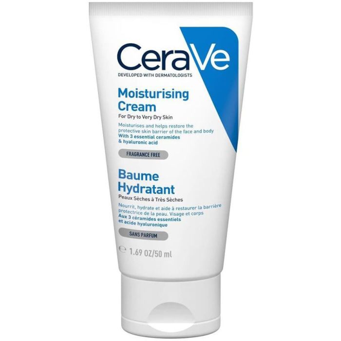 Крем CeraVe (Сераве) зволожувальний для сухої шкіри обличчя і тіла 50 мл - фото №1 Крем CeraVe (Сераве) зволожувальний для сухої шкіри обличчя і тіла 50 мл