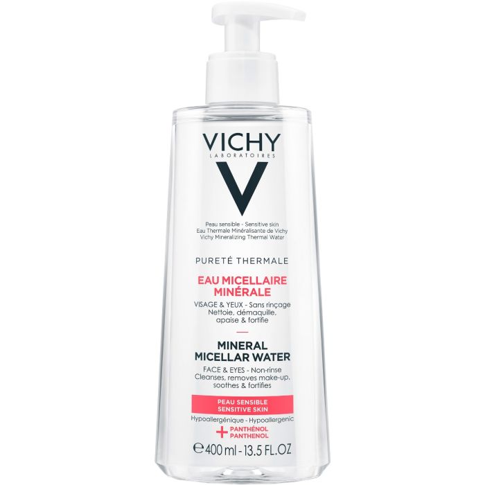 Вода Vichy Purete Thermale міцелярна для чутливої шкіри обличчя і очей 400 мл